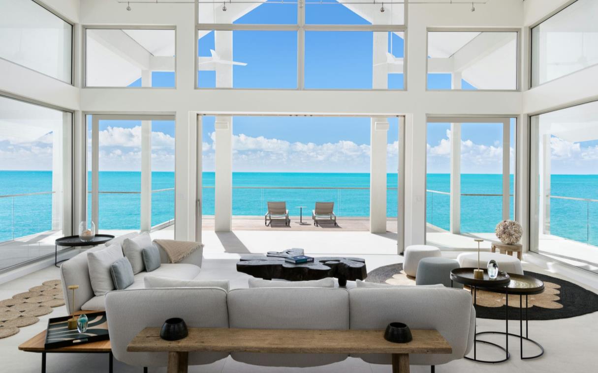 Lounge room with ocean views