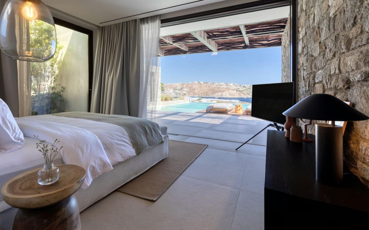 Master bedroom with sea views