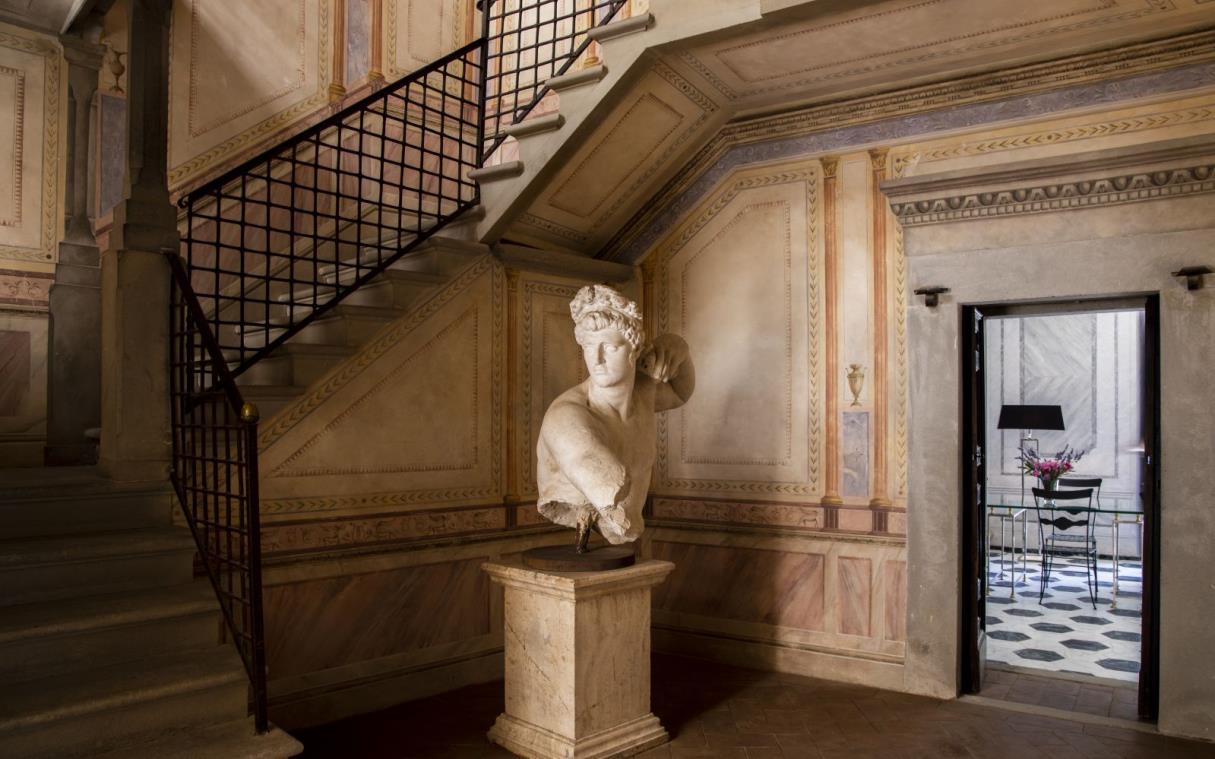 Villa Florence Tuscany Italy Historic Renaissance Busini Hall 4