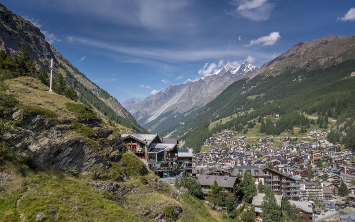 Chalet Zermatt Swiss Alps Switzerland Luxury Ski Peak View