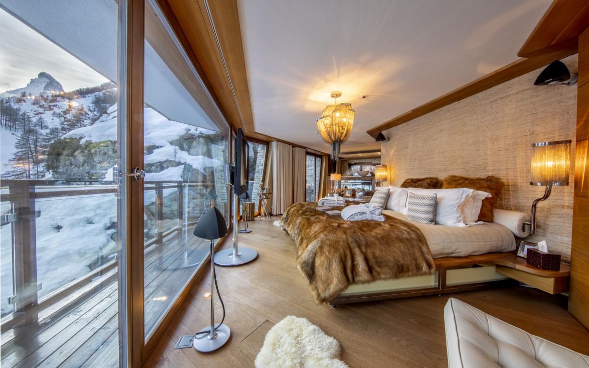 Chalet Zermatt Swiss Alps Switzerland Luxury Ski Peak Bed 5