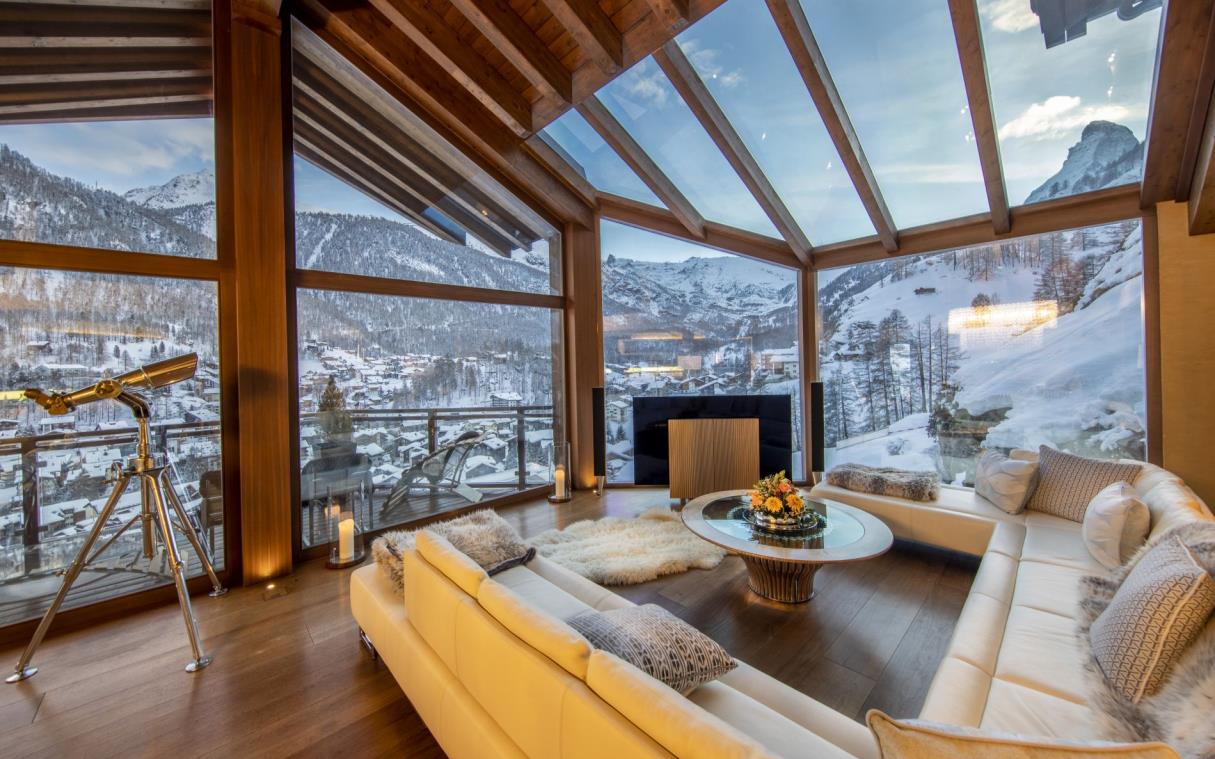 Chalet Zermatt Swiss Alps Switzerland Luxury Ski Peak Liv