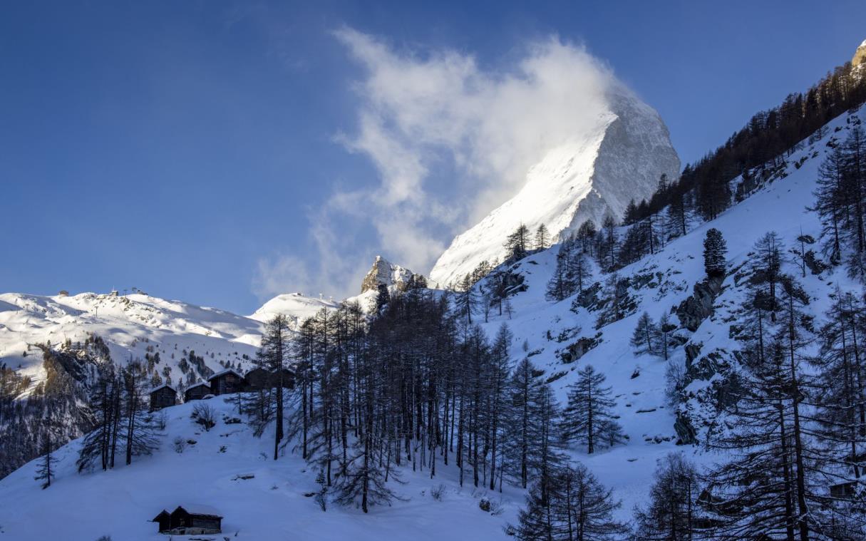 Chalet Zermatt Swiss Alps Switzerland Luxury Ski Peak View 1