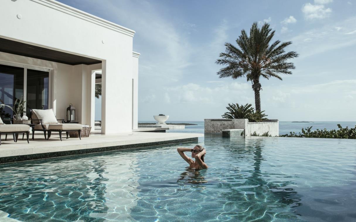 Private Island Bahamas Caribbean Over Yonder Cay Villa Beach Luxury Vil Swim