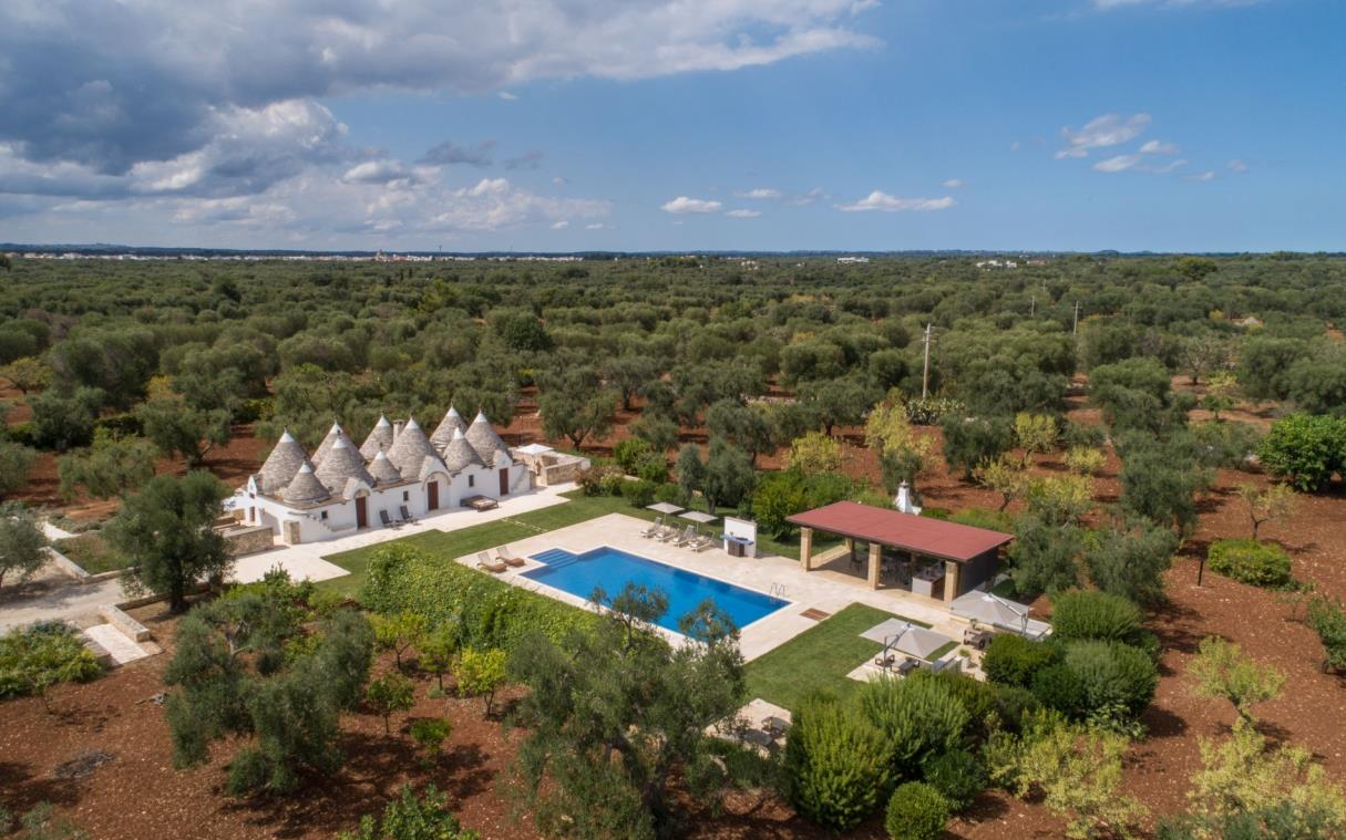Villa Apulia Italy Luxury Countryside Pool Baraquiel Aer 1