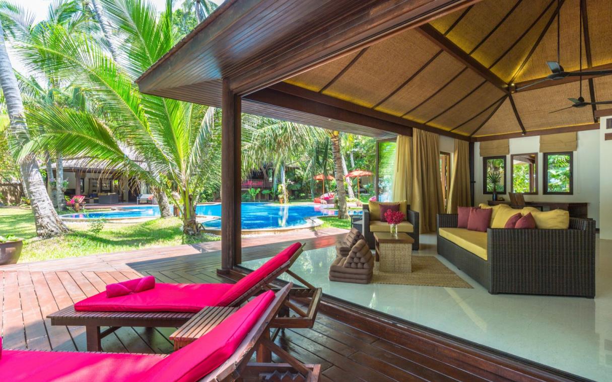 Villa Koh Samui Thailand Beach Luxury Pool Kalyana Out Liv 2