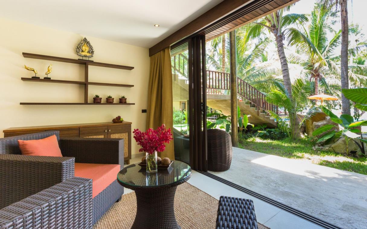 Villa Koh Samui Thailand Beach Luxury Pool Kalyana Bed Liv 11