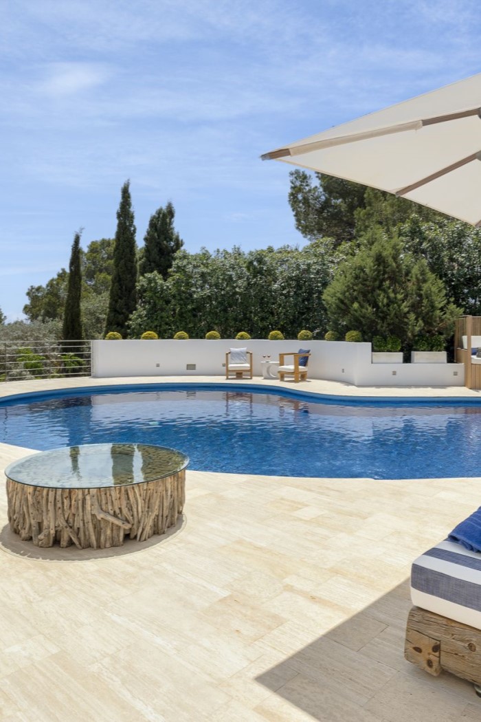 Bright Blue Cliff House