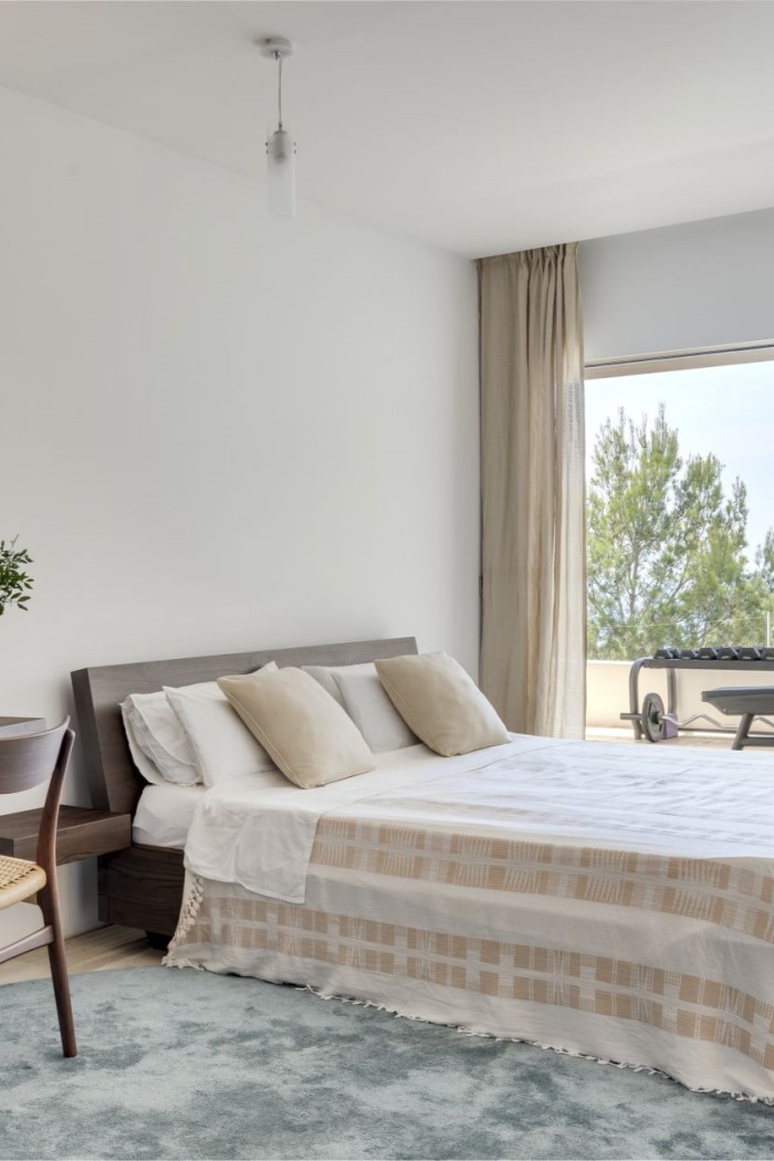 Bright Blue Cliff House