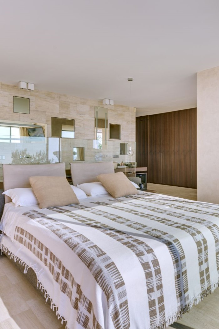 Bright Blue Cliff House