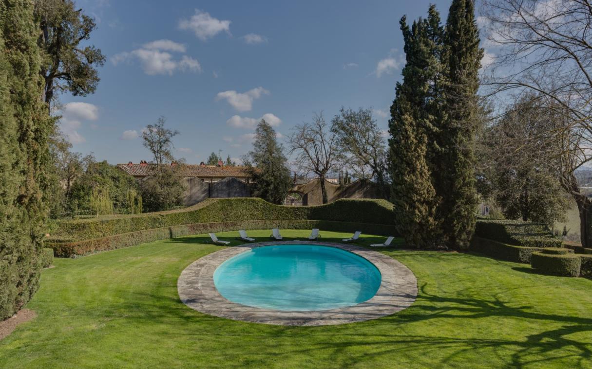 Villa Florence Tuscany Italy Luxury Historic Pool Le Rose Swim 3