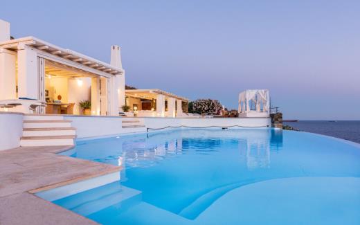Villa Cyclades Syros Greek Islands Luxury Sea Pool Blueros Swim 1