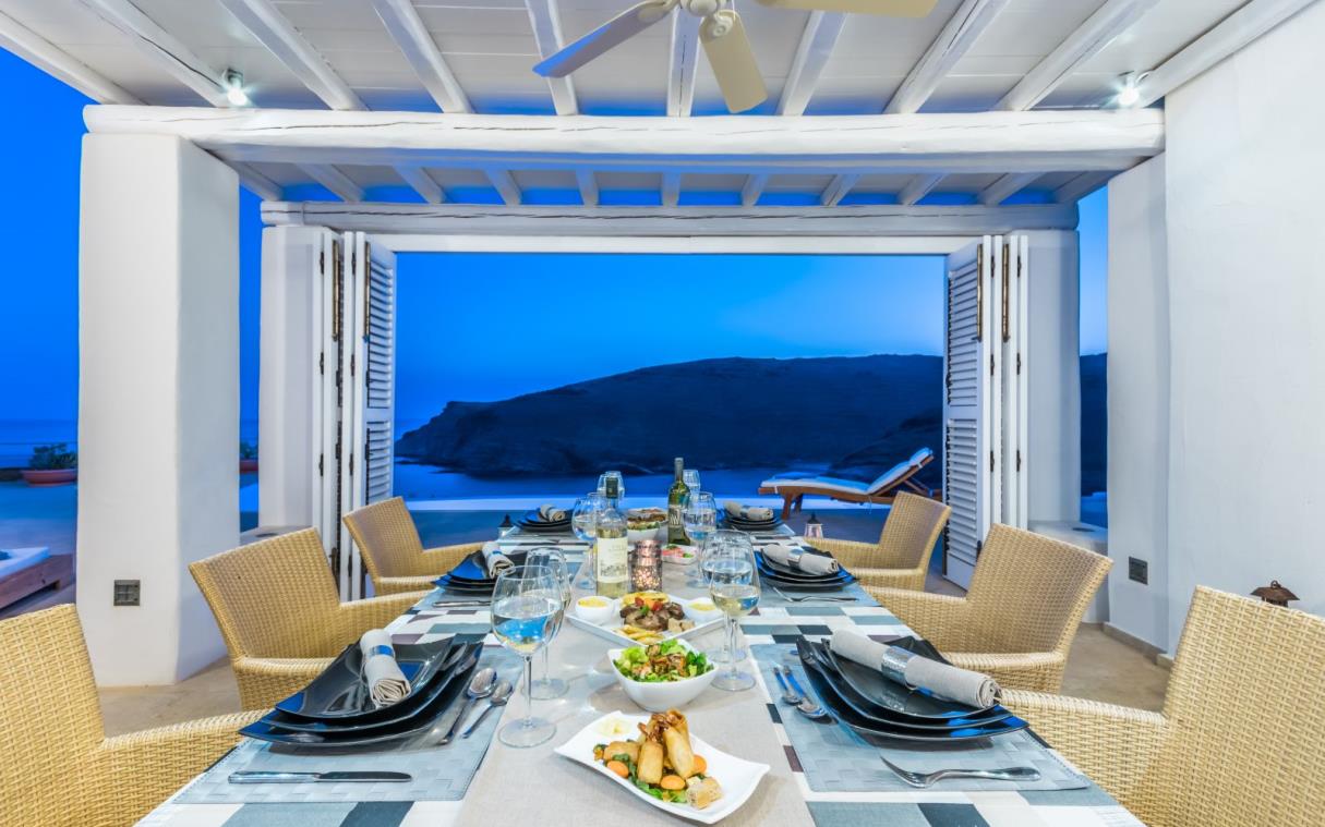 Villa Cyclades Syros Greek Islands Luxury Sea Pool Blueros Out Din 5