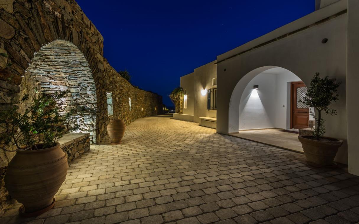 Villa Cyclades Syros Greek Islands Luxury Sea Pool Blueros Entr