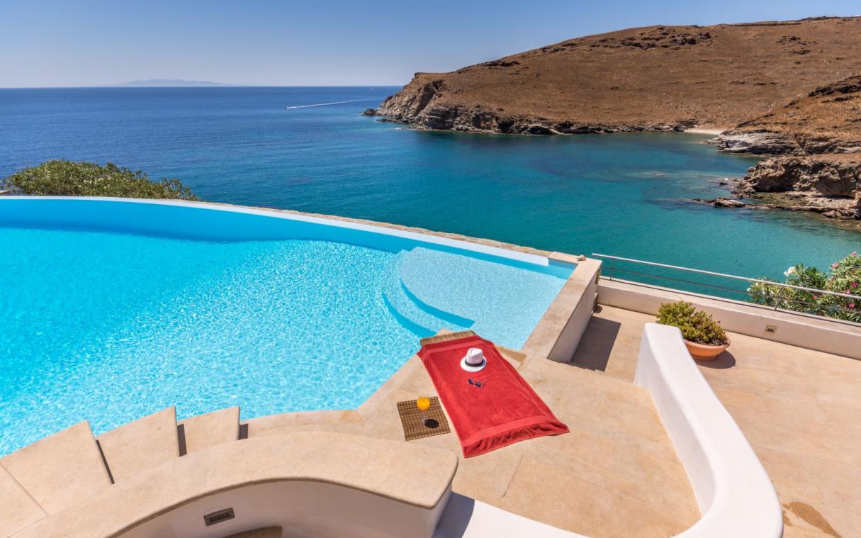 Villa Cyclades Syros Greek Islands Luxury Sea Pool Blueros Swim 5