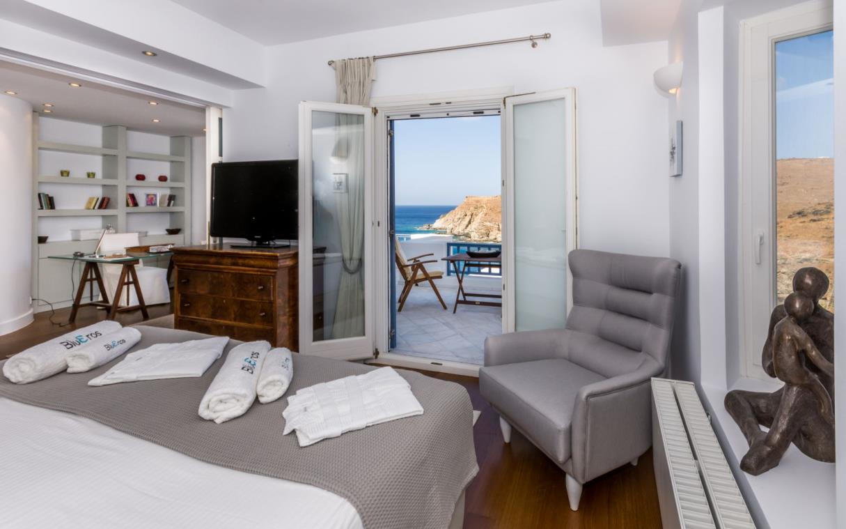 Villa Cyclades Syros Greek Islands Luxury Sea Pool Blueros Bed 4
