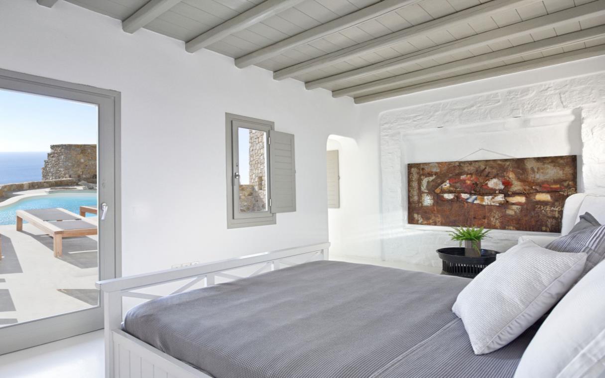 Villa Mykonos Cyclades Greece Luxury Pool Serenity Bed 8