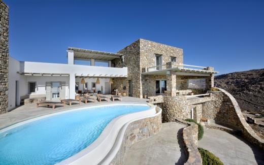 Villa Mykonos Cyclades Greece Luxury Pool Serenity View 8