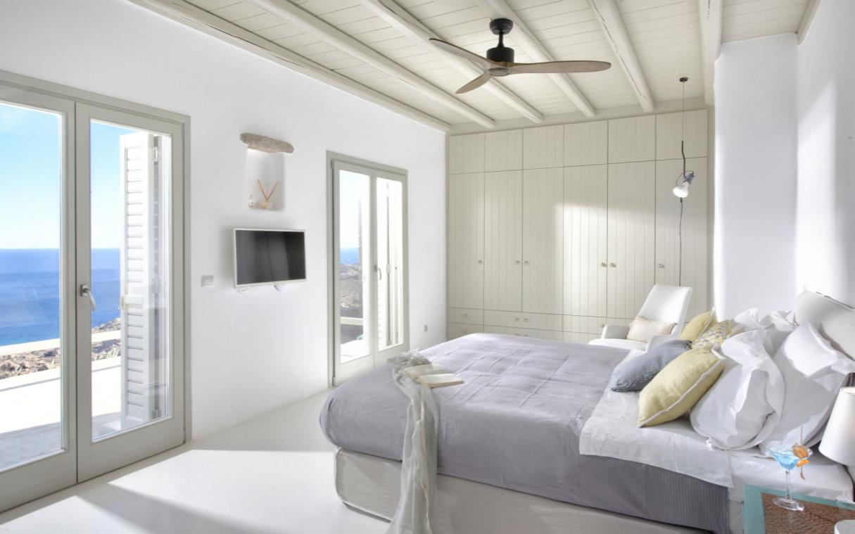 Villa Mykonos Cyclades Greece Luxury Pool Serenity Bed 2