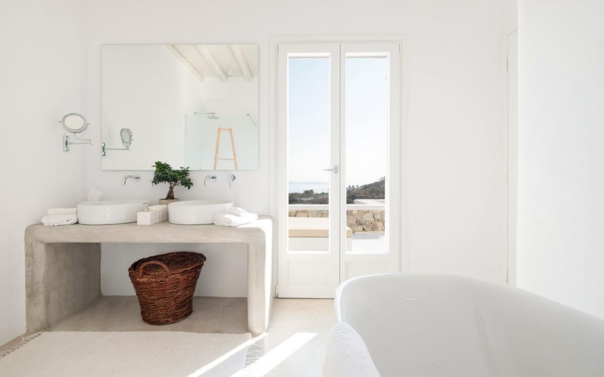 Villa Mykonos Cyclades Greek Islands Greece Luxury Pool Fleur De Sel Bath 7
